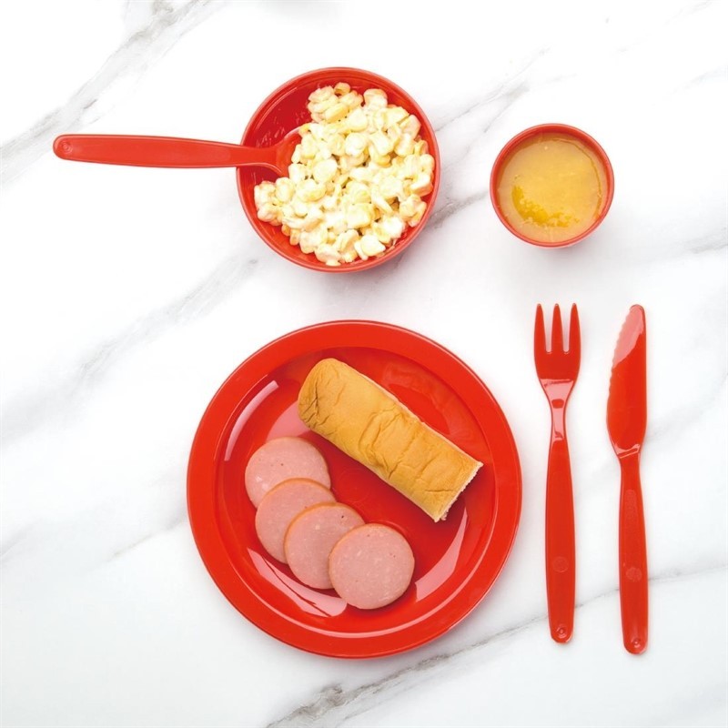  Kristallon Assiette en polycarbonate rouge 230mm 