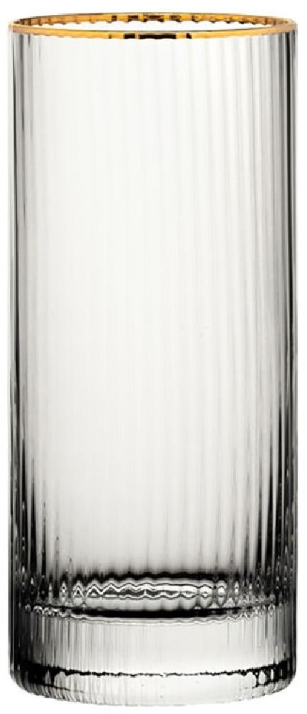  Utopia Verres hauts bord dor&eacute; Hayworth 355 ml (lot de 6) 