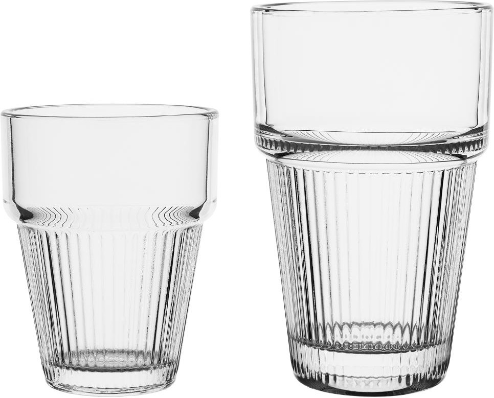  Olympia Gobelets empilables rainur&eacute;s 300ml (lot de 6) 