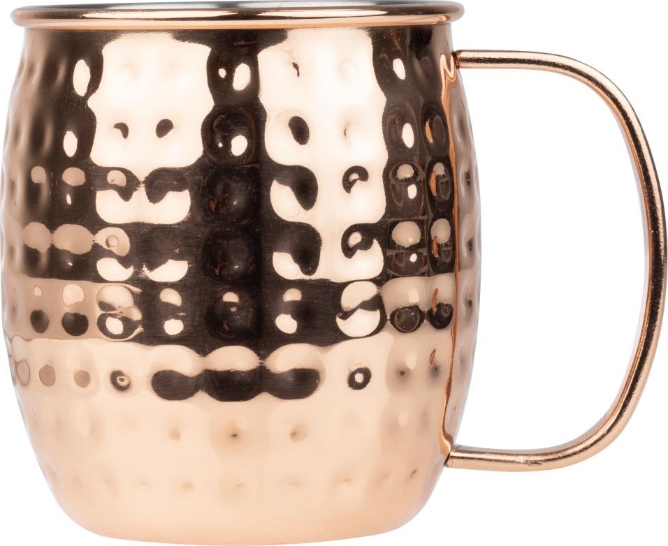  Olympia Mugs en acier inoxydable martel&eacute; Barware 440ml cuivre 