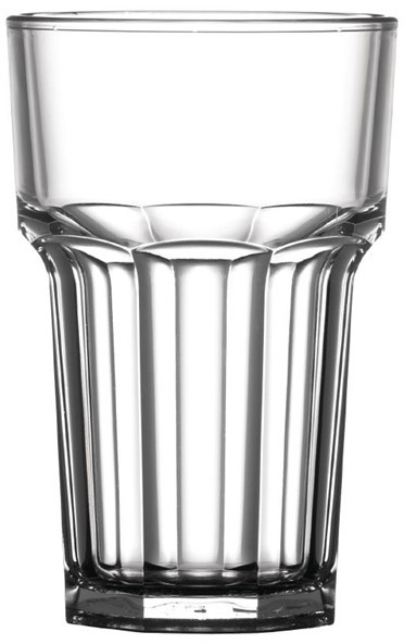  BBP Verre droit en polycarbonate nucl&eacute;&eacute; 285ml 