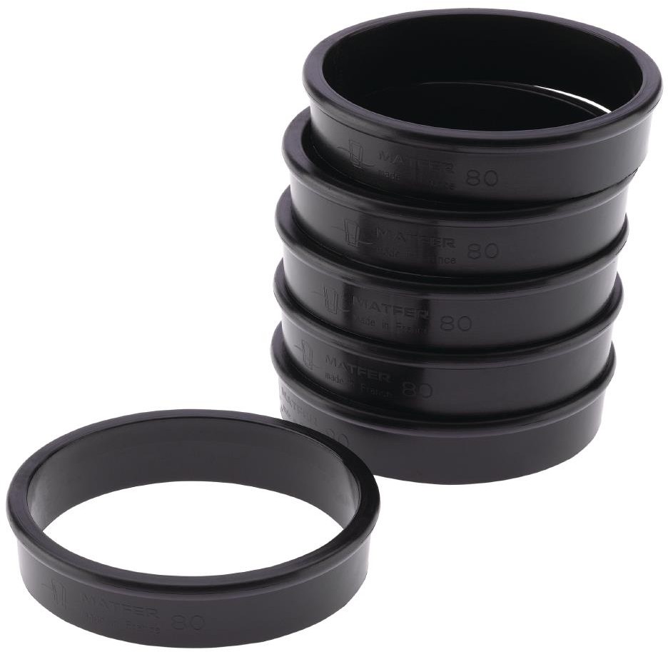  Matfer Bourgeat Cercles &agrave; tarte Exoglass   80 mm (lot de 6) 