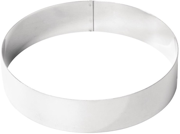  De Buyer Cercle &agrave; mousse inox 200 x 45mm 