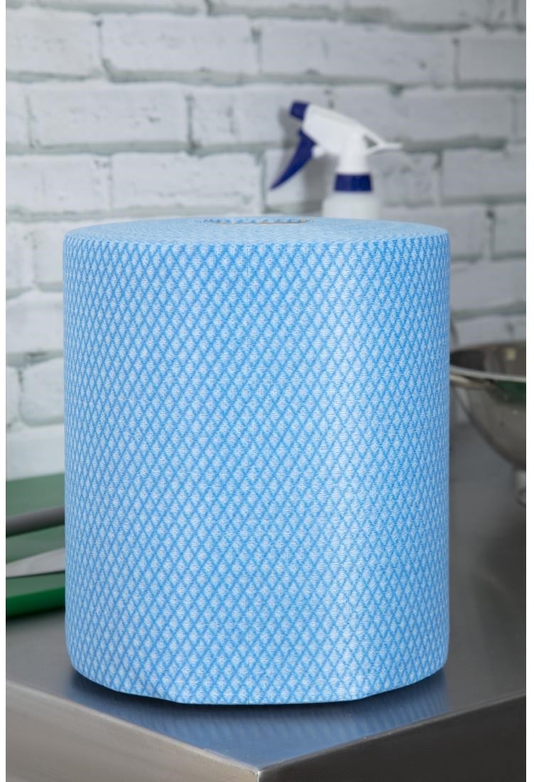  EcoTech Rouleaux de chiffons de nettoyage antibact&eacute;riens Envirolite Super bleus (lot de 2 x 500) 