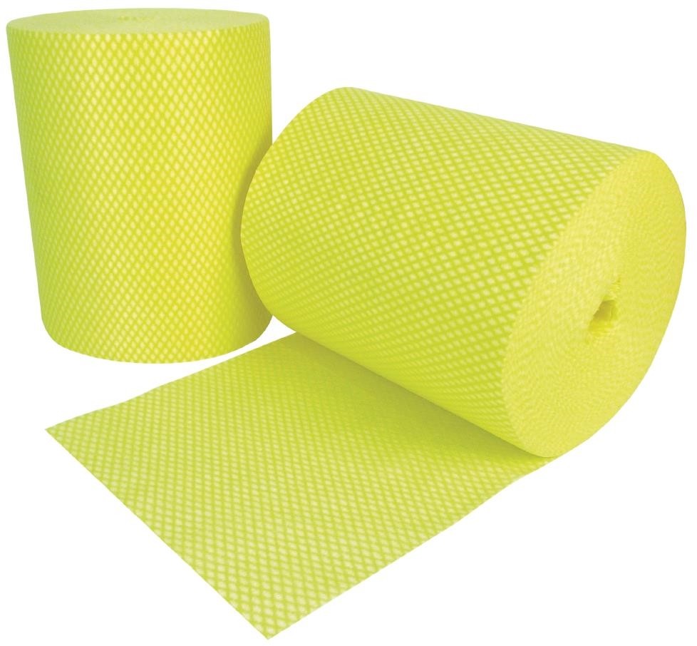  EcoTech Rouleaux de chiffons de nettoyage antibact&eacute;riens Envirolite Super jaunes (lot de 2 x 500) 