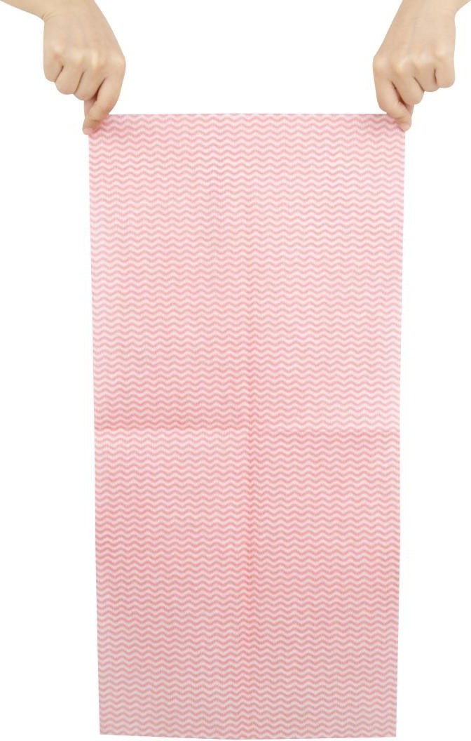  Jantex Chiffons non tiss&eacute;s rouges (lot de 50) 