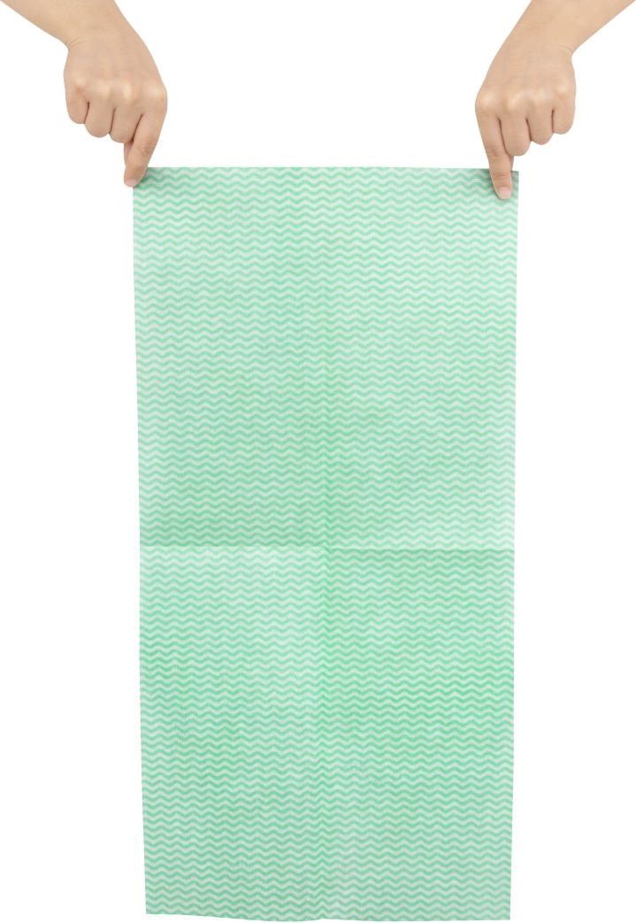  Jantex Chiffons non tiss&eacute;s verts (lot de 50) 