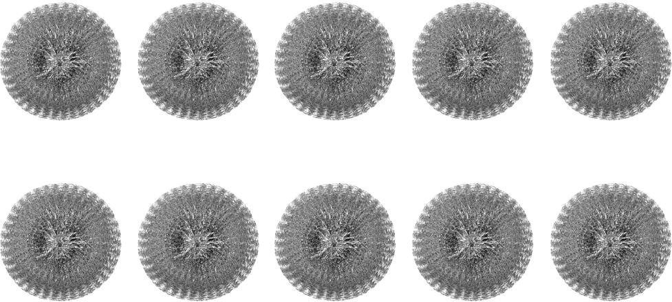  Jantex Tampons &agrave; r&eacute;curer en acier galvanis&eacute; (lot de 10) 