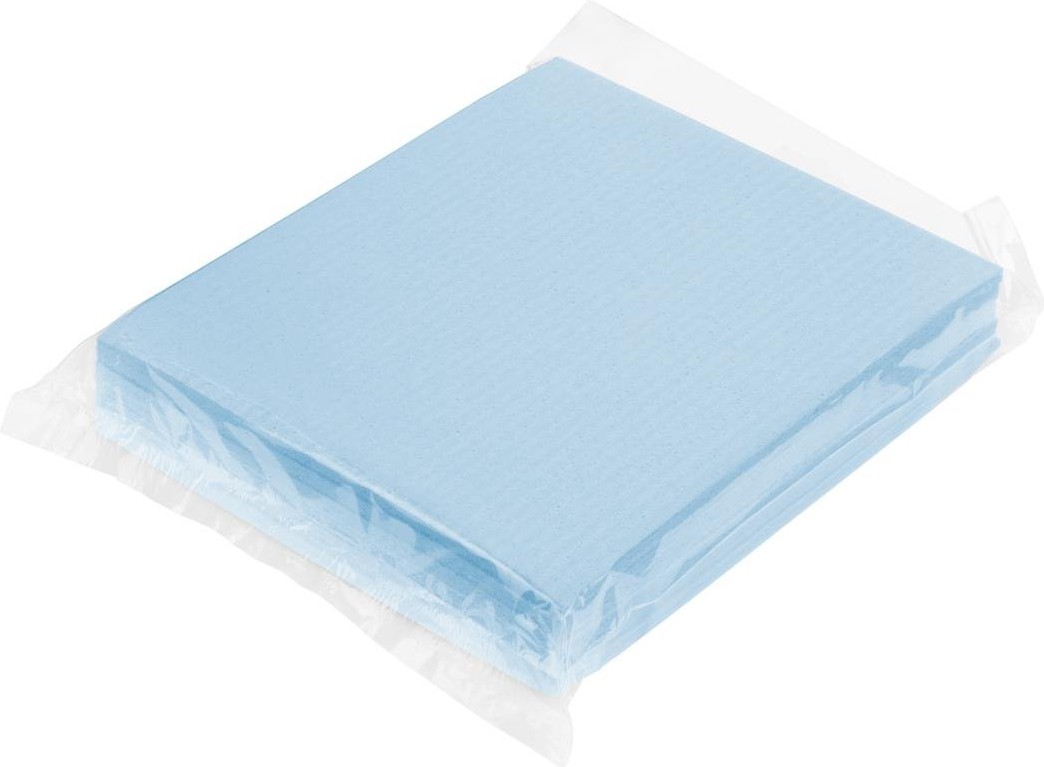  Jantex Chiffons de nettoyage en &eacute;ponge bleus (lot de 10) 