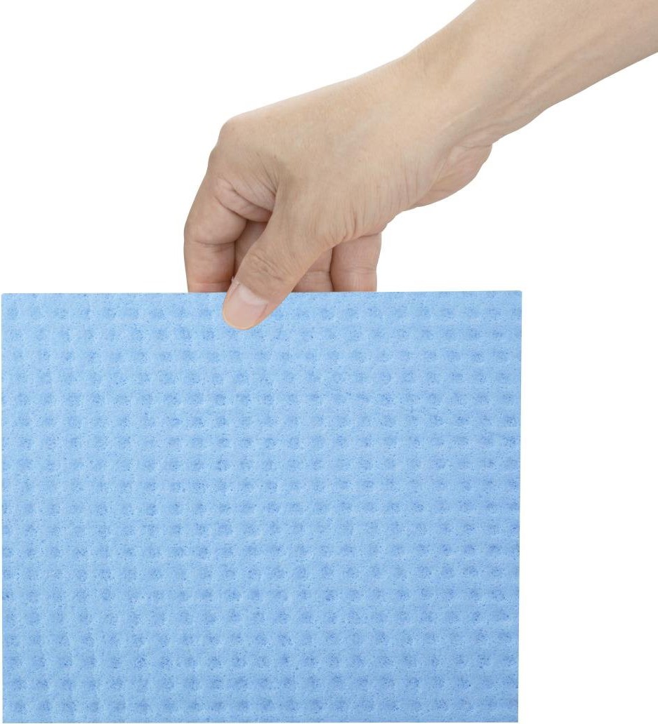  Jantex Chiffons de nettoyage en &eacute;ponge bleus (lot de 10) 