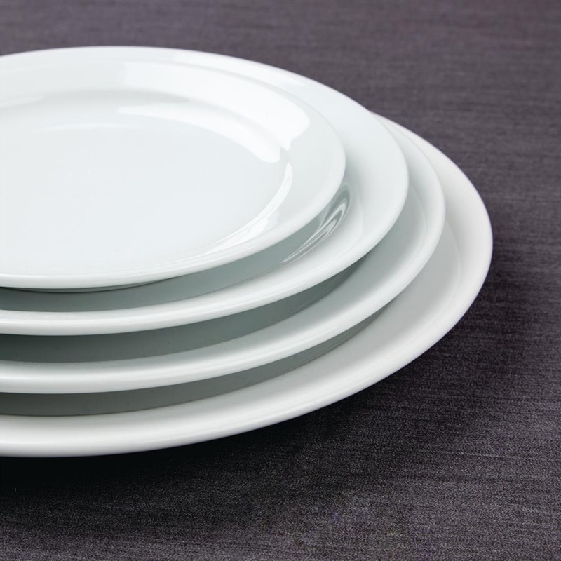  Athena Hotelware Assiettes &agrave; bord &eacute;troit 254mm 