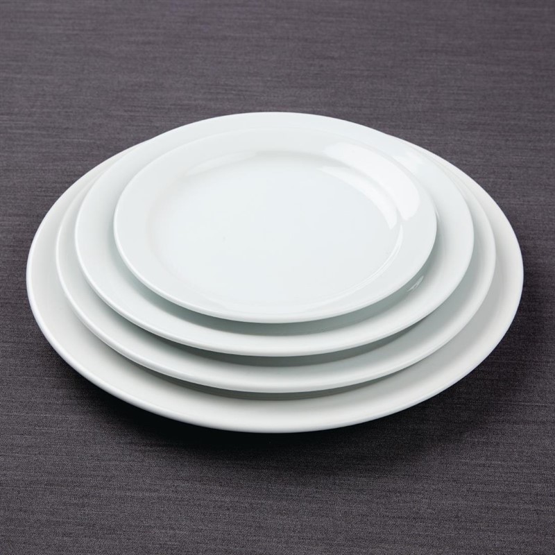  Athena Hotelware Assiettes &agrave; bord &eacute;troit 254mm 