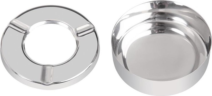  Olympia Cendrier inox anti-vent 90mm x 6 