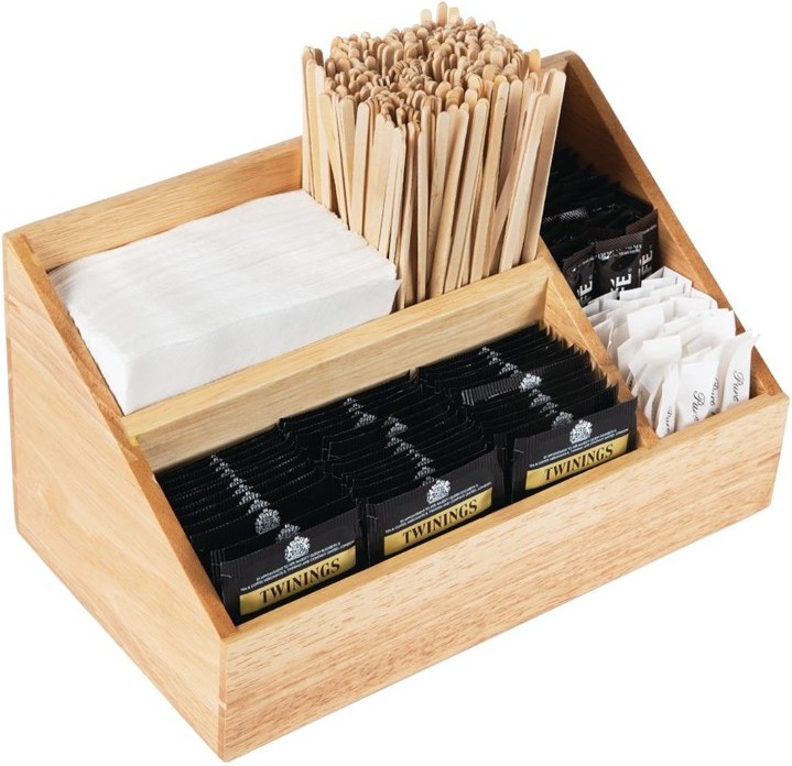  Olympia Pr&eacute;sentoir n&eacute;cessaire boissons chaudes en bois Olympia 