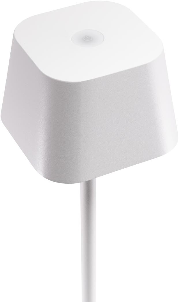  Securit Lampe de table LED sans fil blanche &agrave; intensit&eacute; variable Georgina avec c&acirc;ble de chargement magn&eacute;tique 