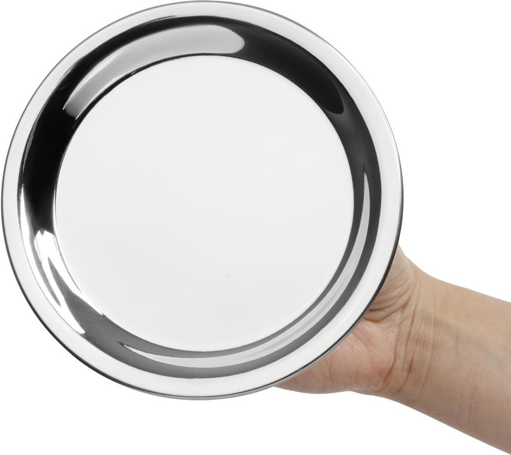  Olympia Plateau &agrave; addition rond en inox 150mm 