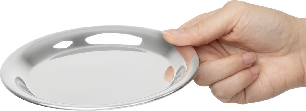  Olympia Plateau &agrave; addition rond en inox 150mm 