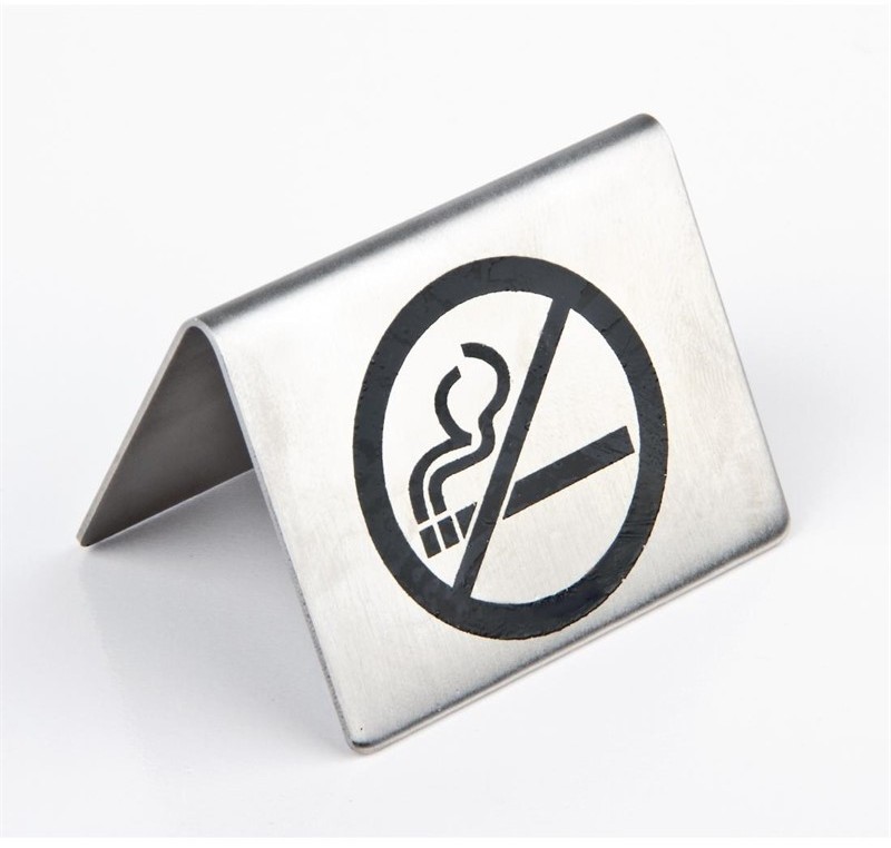  Olympia Chevalet de table en inox non fumeur 