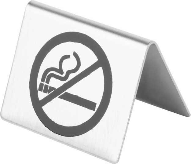  Olympia Chevalet de table en inox non fumeur 