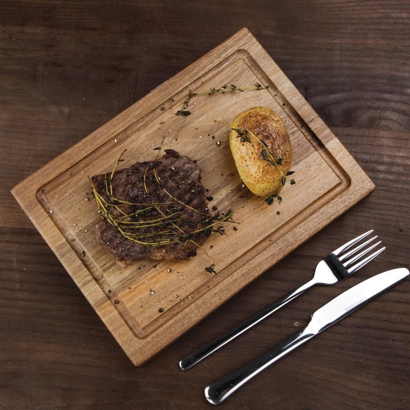  Olympia Petit planche &agrave; steak en bois d'acacia Olympia 