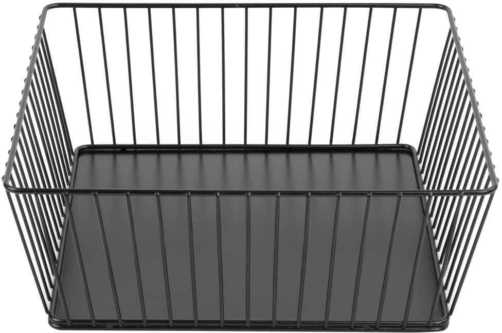  Olympia Panier de pr&eacute;sentation carr&eacute; m&eacute;tallique noir 280x280x100mm 