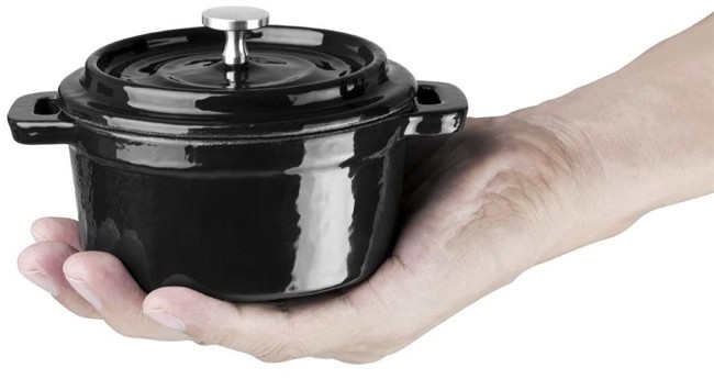  Vogue Mini-cocotte ronde en fonte 10 cm 