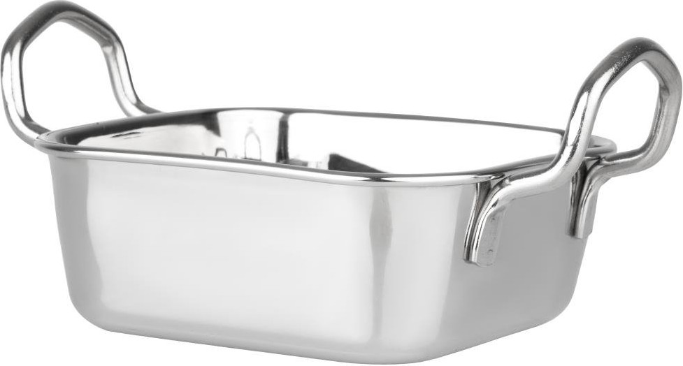  Olympia Plat de pr&eacute;sentation en inox carr&eacute; 115x115mm 