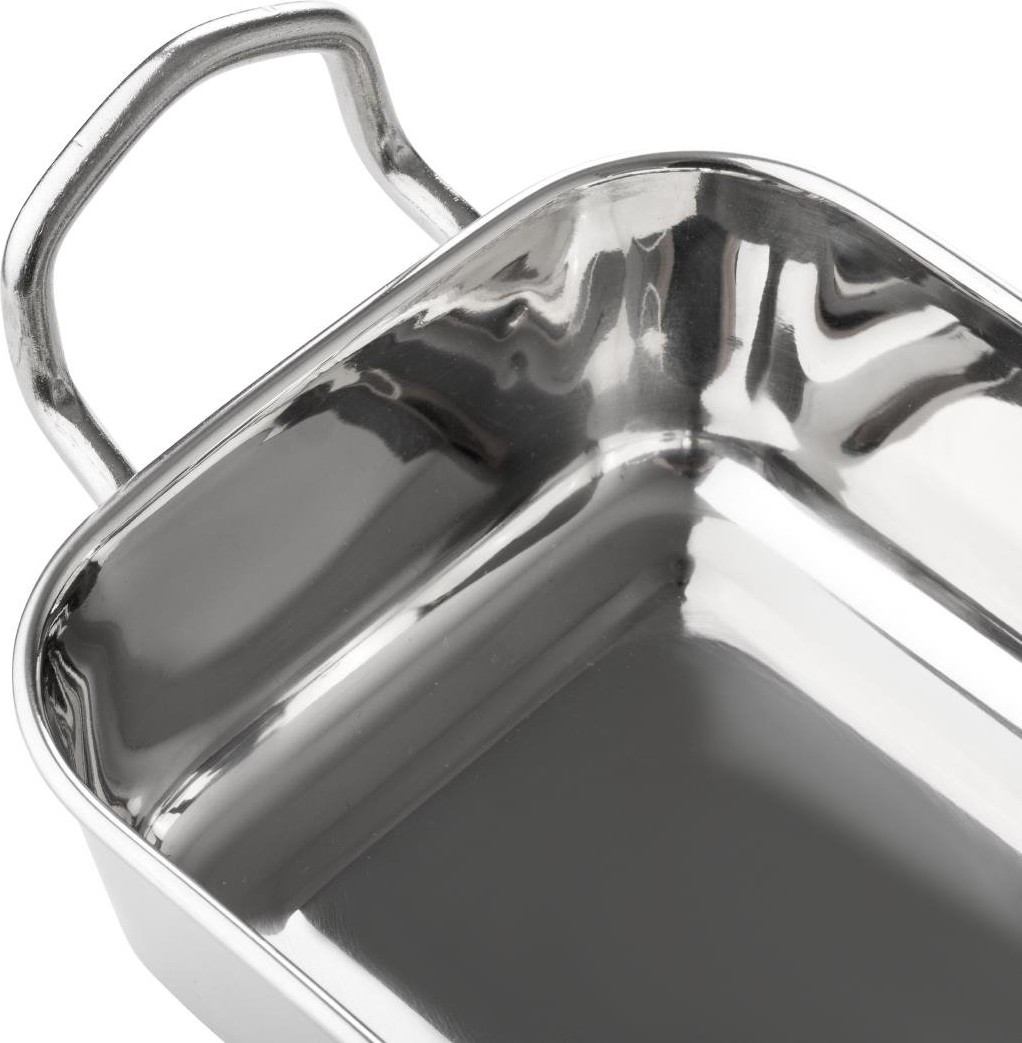  Olympia Plat de pr&eacute;sentation en inox carr&eacute; 115x115mm 