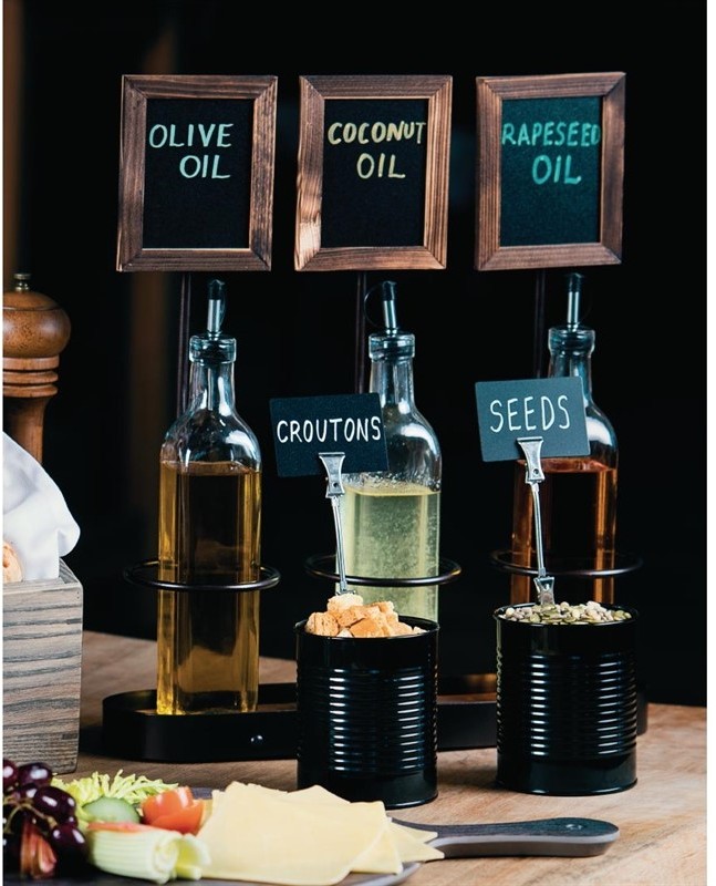  Olympia R&eacute;cipient bo&icirc;te de conserve en acier galvanis&eacute; noir 