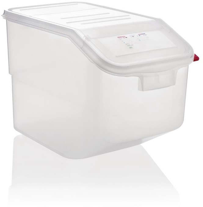  Araven Bo&icirc;te &agrave; ingr&eacute;dients transparente 50L 