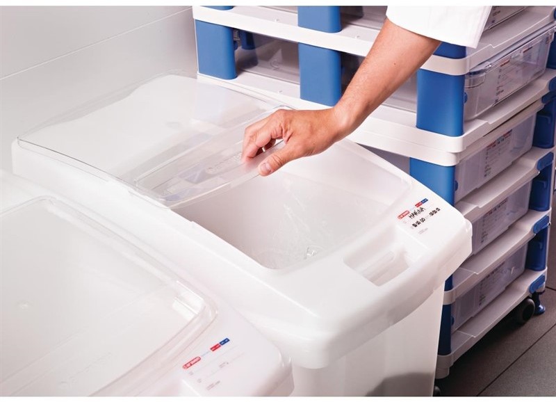  Araven Bo&icirc;te &agrave; ingr&eacute;dients transparente 80L 