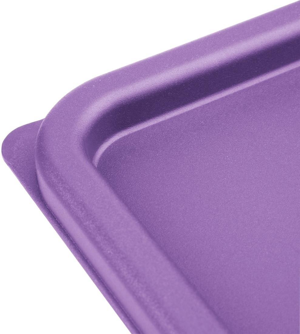  Hygiplas Grand couvercle carr&eacute; pour bo&icirc;te alimentaire violet 