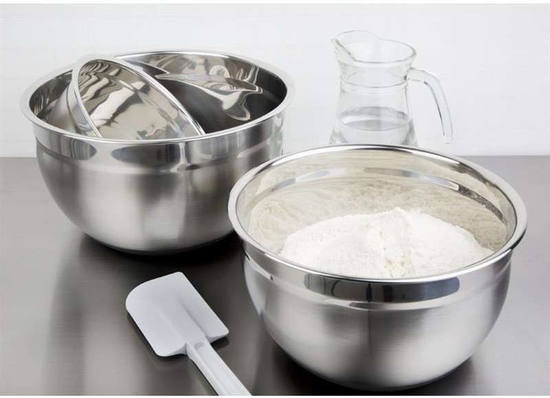  Vogue Bassine acier inoxydable fond silicone 5L 