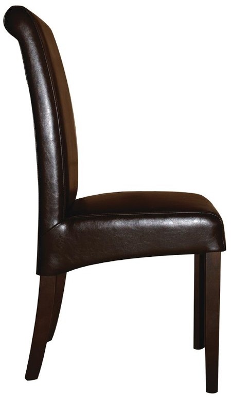  Bolero Chaises en simili cuir &agrave; dossier incurv&eacute; noires 