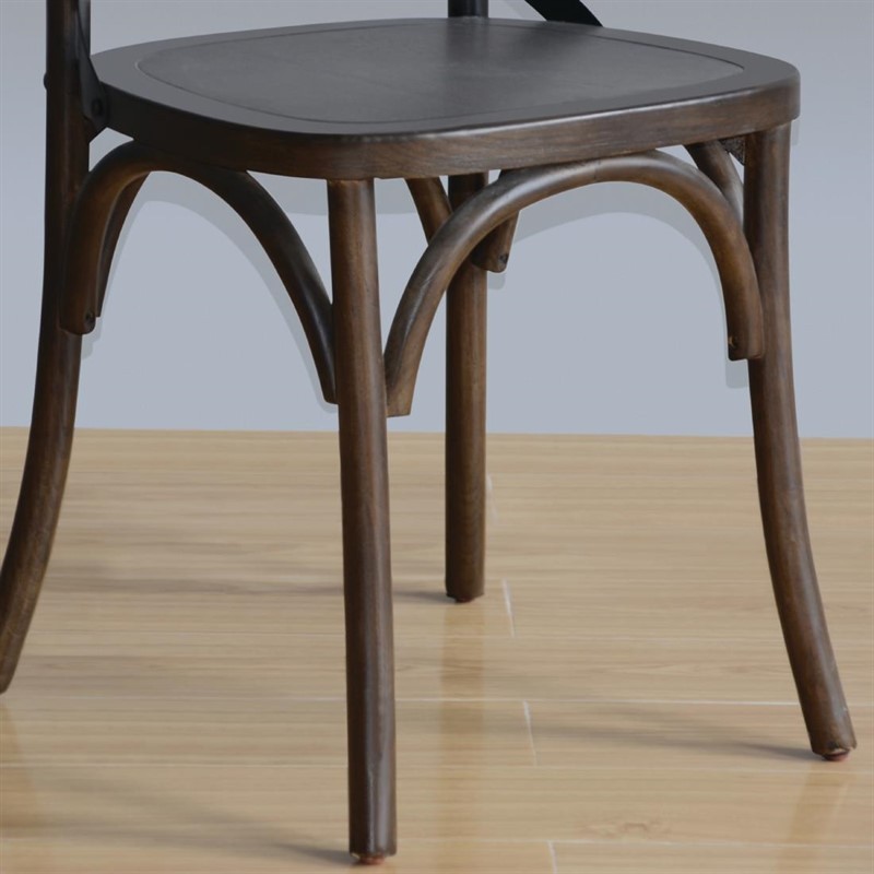  Bolero Chaises couleur noyer avec dossier crois&eacute; Bolero 