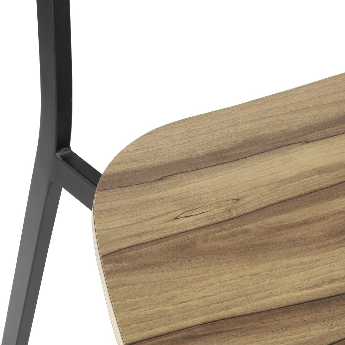  Bolero Tabourets hauts d'int&eacute;rieur en bois Beaufort (lot de 2) 