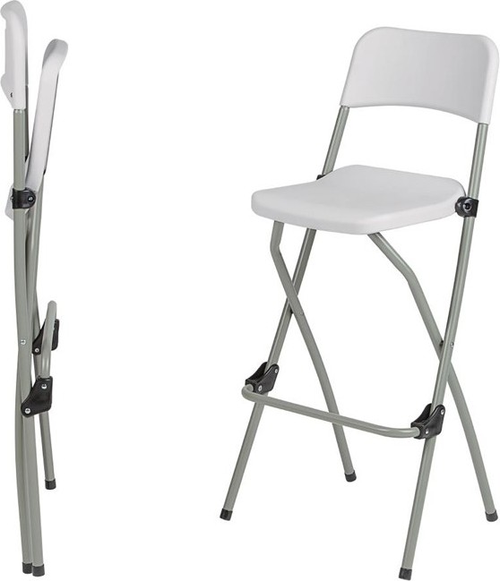  Bolero Tabourets hauts pliants (lot de 2) 