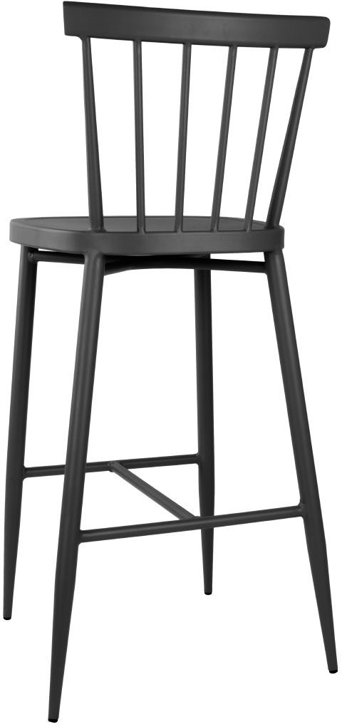  Bolero Tabourets hauts en aluminium Windsor noirs (lot de 2) 