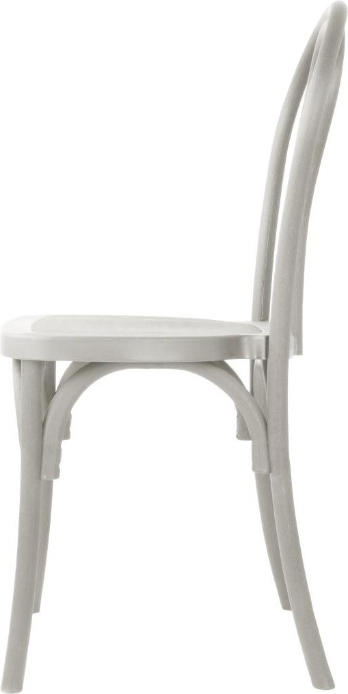  Bolero Chaises en r&eacute;sine style bois courb&eacute; Soho blanches (lot de 4) 