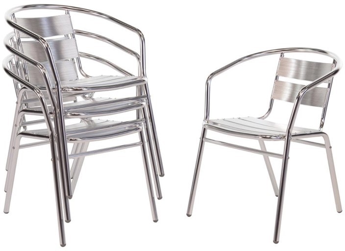  Bolero Fauteuils empilables en aluminium Bolero 