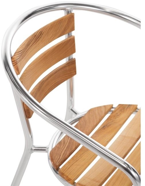  Bolero Fauteuils en fr&ecirc;ne et aluminium 730mm 
