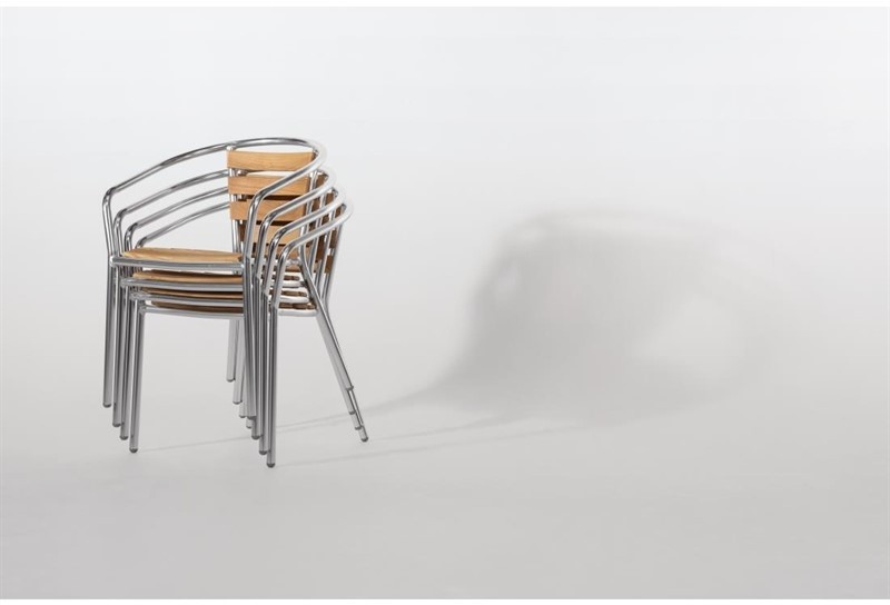  Bolero Fauteuils en fr&ecirc;ne et aluminium 730mm 