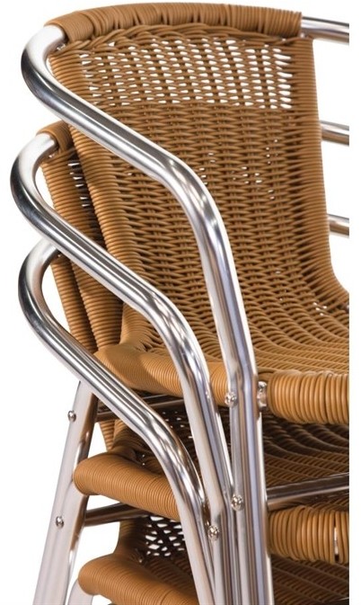  Bolero Fauteuils en rotin et aluminium empilables Bolero 