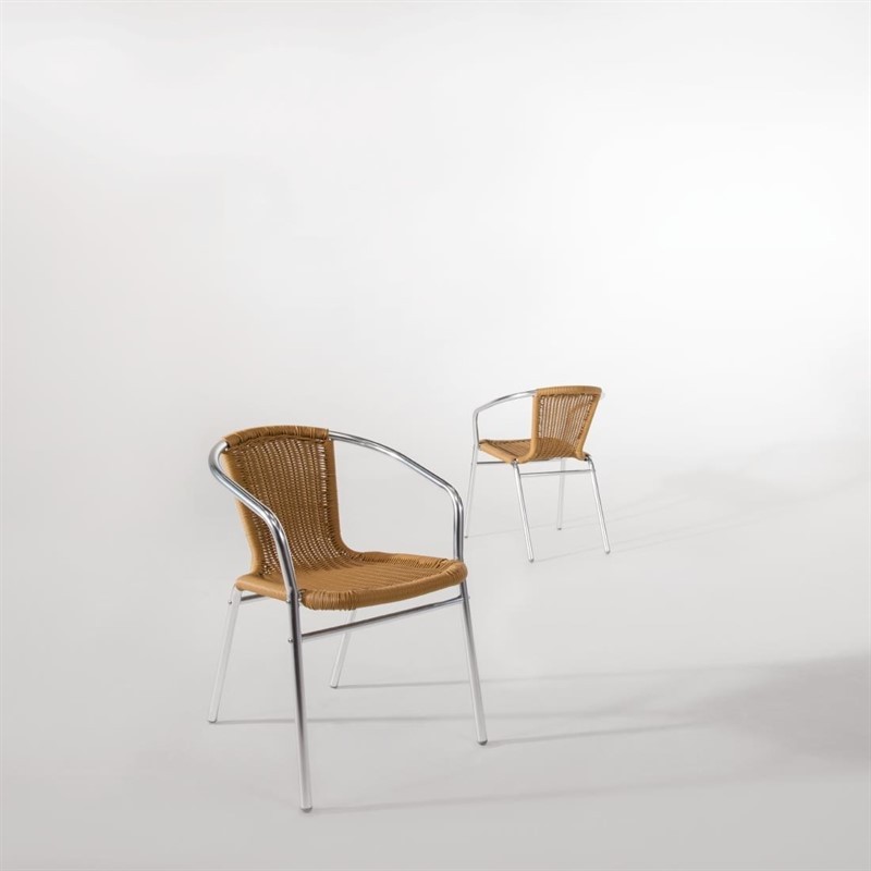  Bolero Fauteuils en rotin et aluminium empilables Bolero 