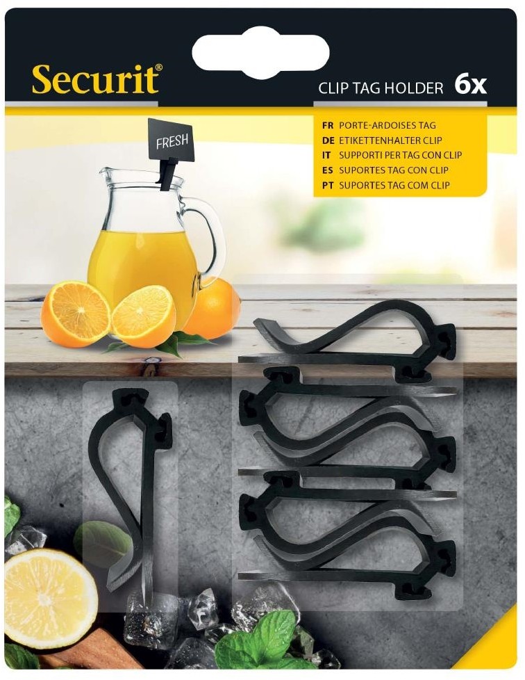  Securit Clips porte-&eacute;tiquettes (lot de 6) 