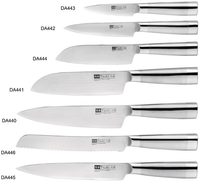  Tsuki Couteau d'office japonais Series 8 90mm 