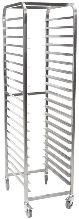  Gastro M Chariot &agrave; glissi&egrave;res inox GN 2/1 18 niveaux 