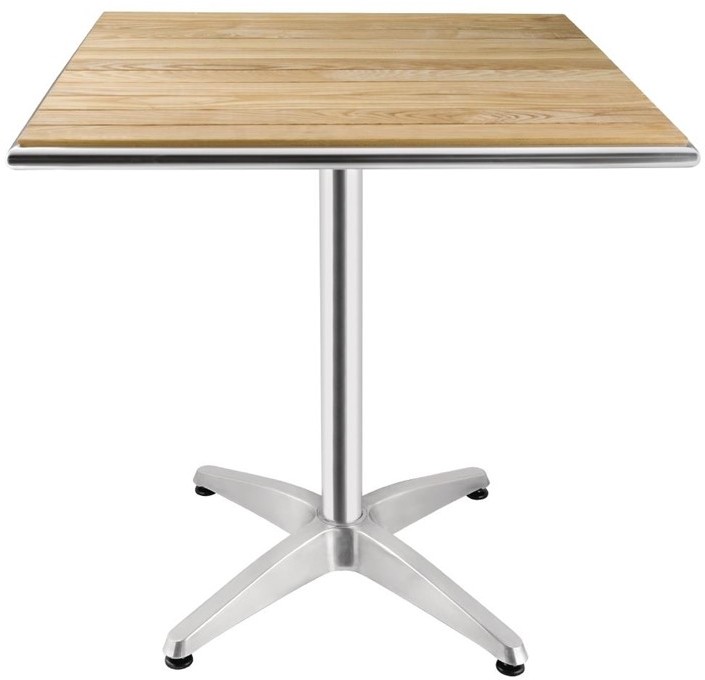  Bolero Table carr&eacute;e en fr&ecirc;ne 700mm 