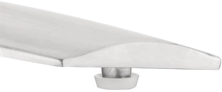  Bolero Table carr&eacute;e &agrave; plateau basculant inox 600mm 