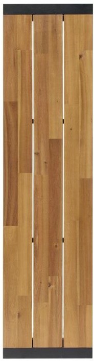  Bolero Bancs industriels en acier et acacia 160 cm (lot de 2) 